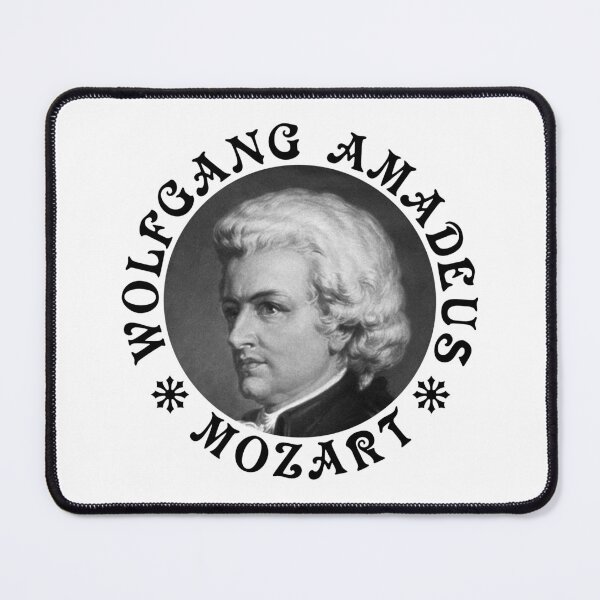 Item preview, Wolfgang Amadeus Mozart - Vintage Design - Black - RB designed and sold by GrandArtists.