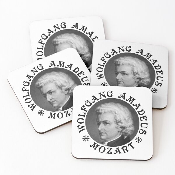 Item preview, Wolfgang Amadeus Mozart - Vintage Design - Black - RB designed and sold by GrandArtists.