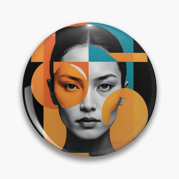Item preview, Portrait of a Woman in Shades of Gray - Composition I designed and sold by kjp-design.