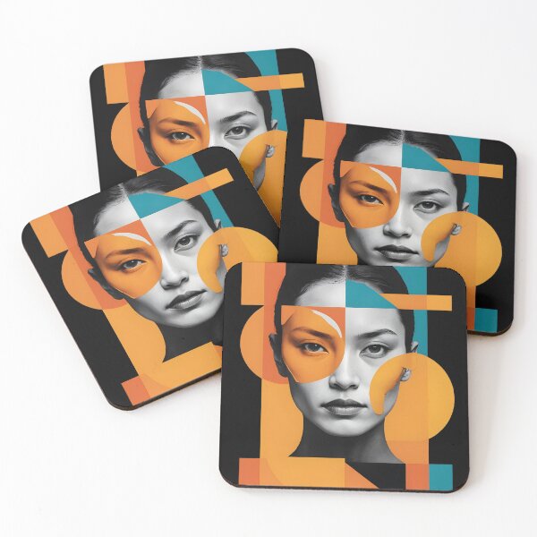Item preview, Portrait of a Woman in Shades of Gray - Composition I designed and sold by kjp-design.