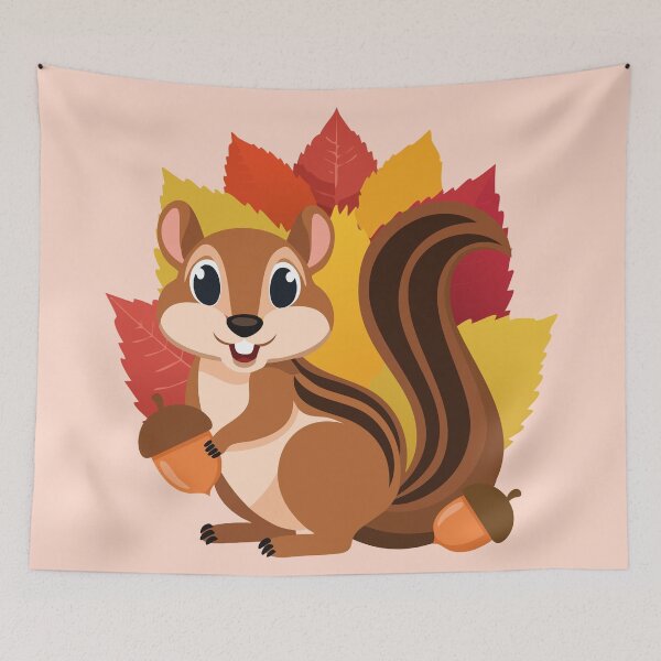 Item preview, Chipmunk Autumn Forest designed and sold by line9cat.