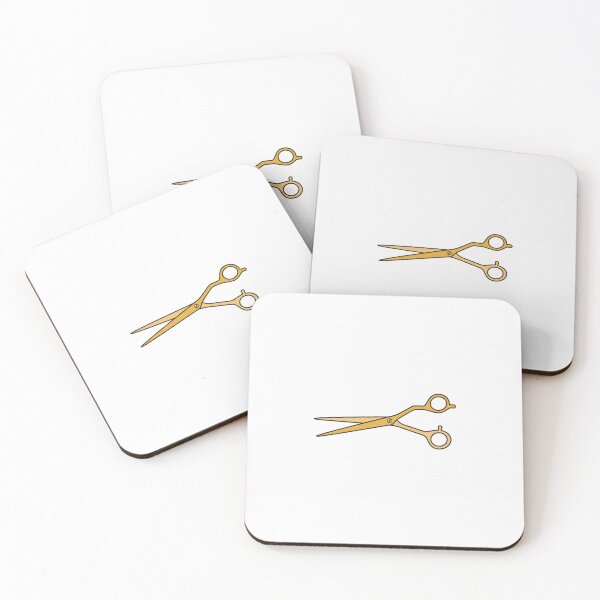 Item preview, Gold Hairdressing Scissors or Shears Vector Graphic designed and sold by THP Creative.