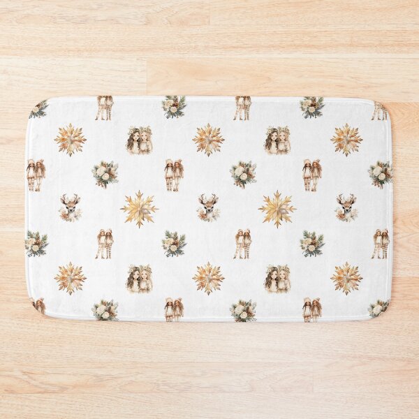 Item preview, Pattern with girls and fawns designed and sold by Rompecabezas.