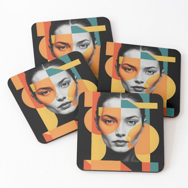Item preview, Portrait of a Woman in Shades of Gray - Composition II designed and sold by kjp-design.