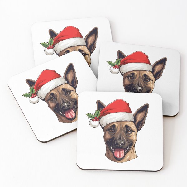 Artikelvorschau, Belgischer Malinois zu Weihnachten entworfen und verkauft von wotsthis.