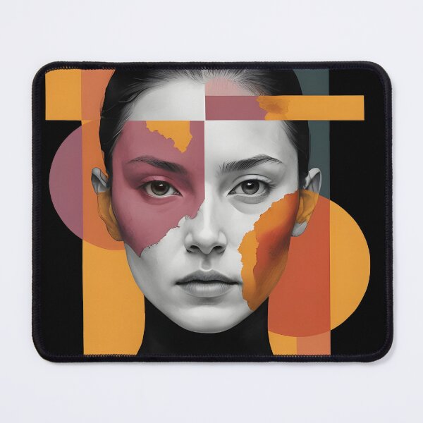 Item preview, Portrait of a Woman in Shades of Gray - Composition III designed and sold by kjp-design.