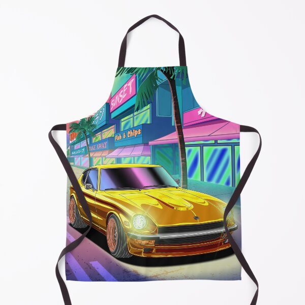 Artikelvorschau, Gelber Datsun 240z Neon Sunset Dream entworfen und verkauft von JDM Guyvit.