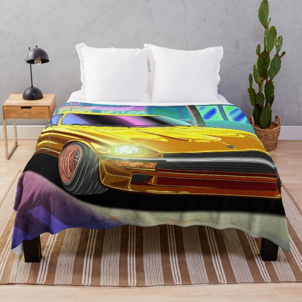 Item preview, Yellow Datsun 240z Neon Sunset Dream designed and sold by JDM Guyvit.