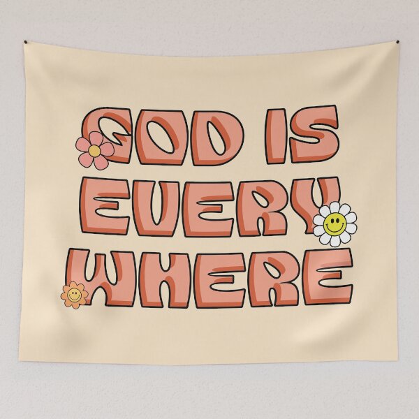 Item preview, God Is Everywhere Retro Groovy Faith designed and sold by Lillyamstronger.
