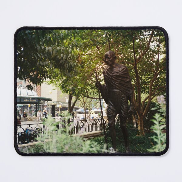 Item preview, Gandhi-ji in Union Square – Film Photography with Vintage Olympus XA designed and sold by jayfriedel.