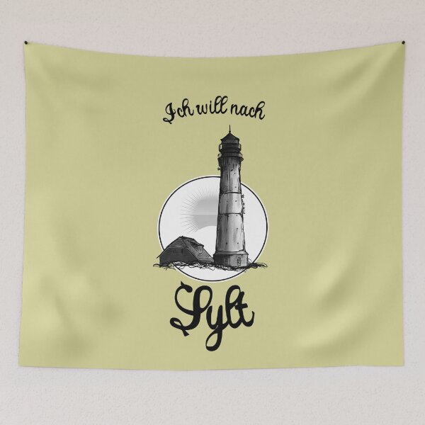 Item preview, Sylt Lighthouse - I want to go to Sylt Urban Sketch Motif North Sea Sylt designed and sold by emm-j.