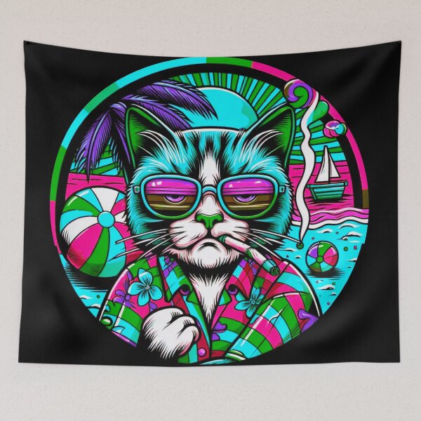 Item preview, Bored cat on vacation designed and sold by Osher-BioArt.