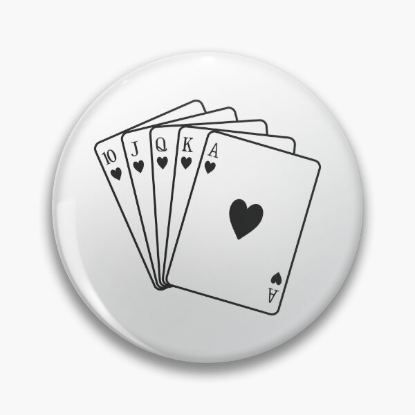 Item preview, Royal Flush Hearts Playing Cards Vector Graphic designed and sold by THP Creative.