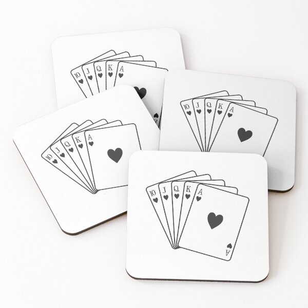 Item preview, Royal Flush Hearts Playing Cards Vector Graphic designed and sold by THP Creative.
