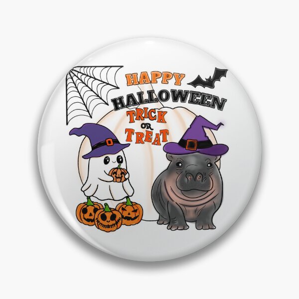 Item preview, Halloween with a pygmy hippo designed and sold by manisall.