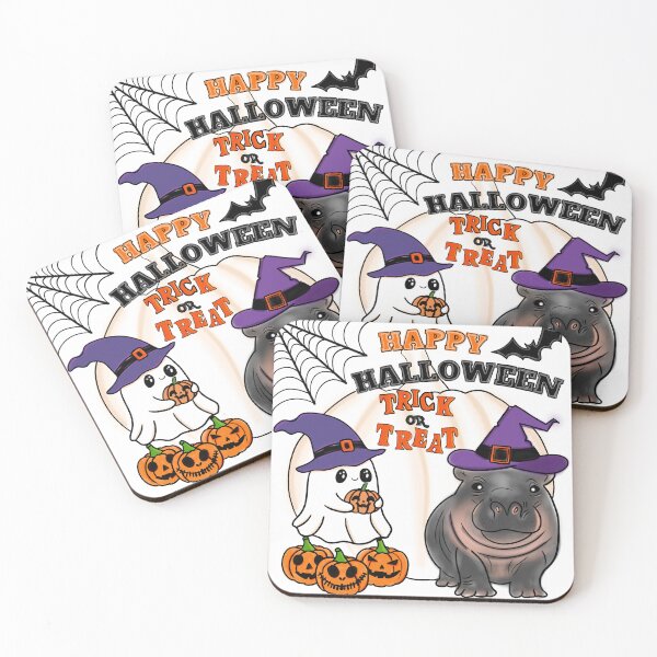 Item preview, Halloween with a pygmy hippo designed and sold by manisall.