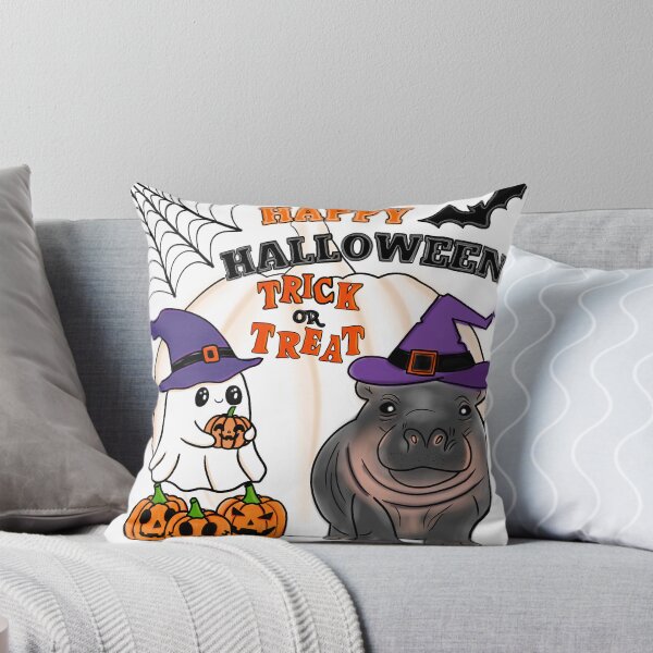 Item preview, Halloween with a pygmy hippo designed and sold by manisall.