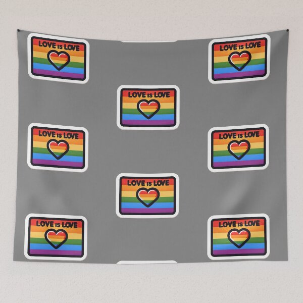 Item preview, Pride Flag: Love is Love designed and sold by PinUpPizzazz.