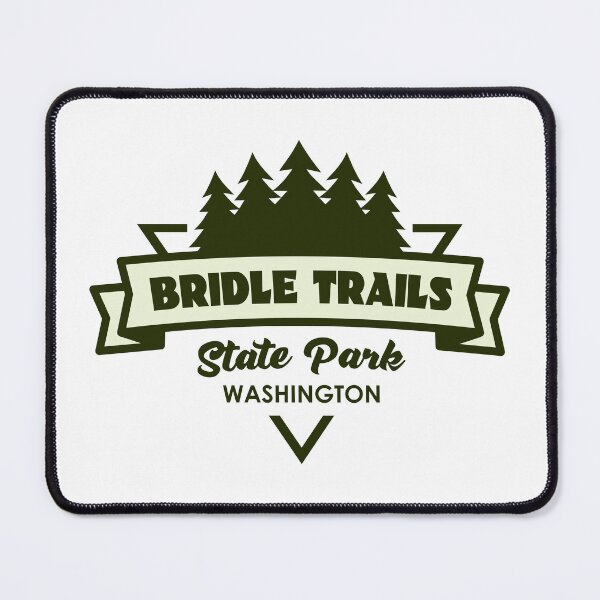 Item preview, Bridle Trails State Park Washington Trees And Ribbon designed and sold by bivenart.