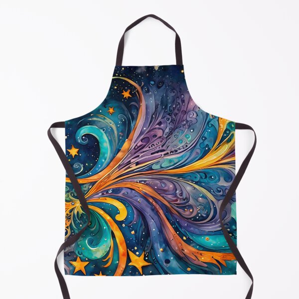 Item preview, Swirly galaxies, multicolored stars and planets - 6 designed and sold by artedamensagem.