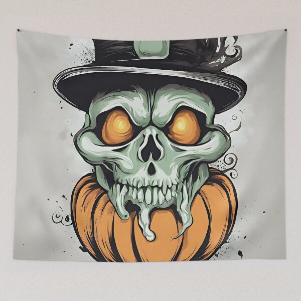 Item preview, Halloween Goofy Pumpkin Skull Head designed and sold by Horatio Spectre.