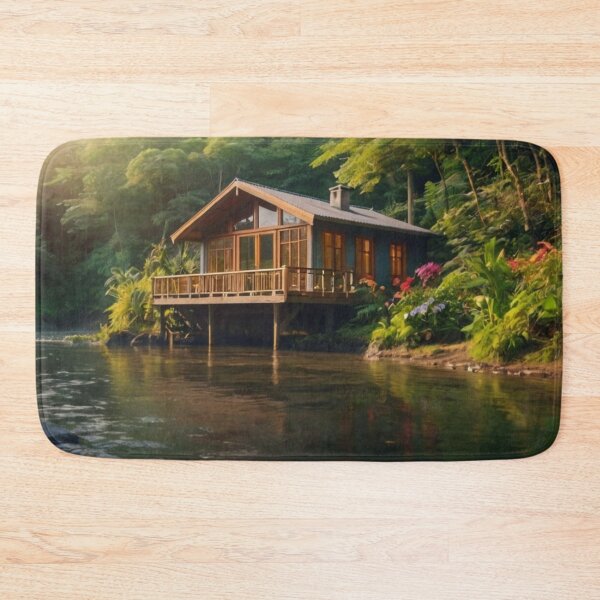 Item preview, Cottage by the Rainforest River designed and sold by BlareBlare.