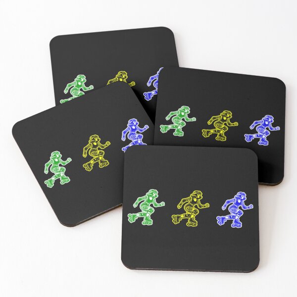 Item preview, Roller Skate Girl (Green, Yellow, Blue Trio) designed and sold by PinUpPizzazz.