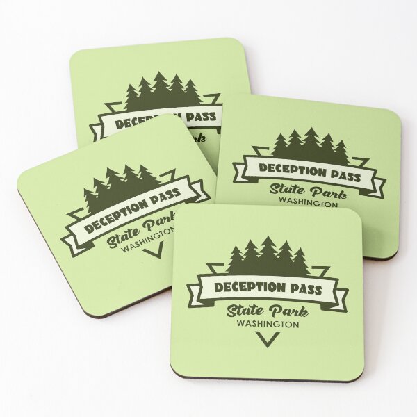 Item preview, Deception Pass State Park Washington Trees And Ribbon designed and sold by bivenart.