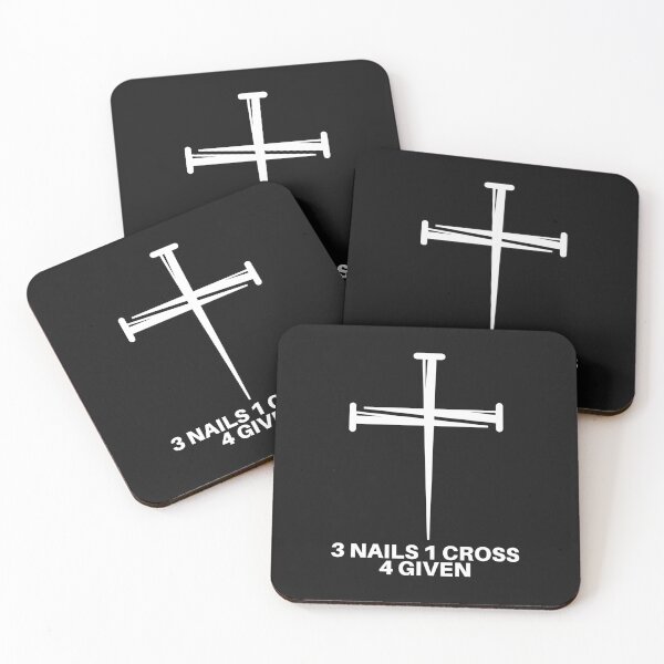Aperçu de l'œuvre 1 Cross Plus 3 Nails Equals Forgiven Christian Faith créée et vendue par Lillyamstronger.
