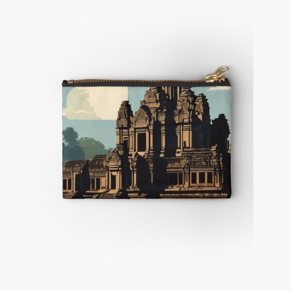 Item preview, 002 Vintage Angkor Wat Poster Design designed and sold by Alexis Art Collection.