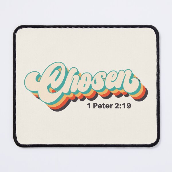 Item preview, Chosen 1 Peter 2:9 Retro Groovy Christian Message designed and sold by Lillyamstronger.