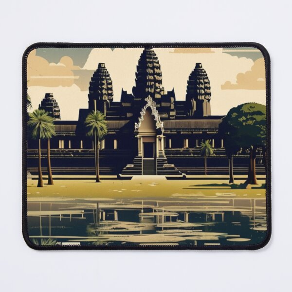 Item preview, 005 Vintage Angkor Wat Poster Design designed and sold by Alexis Art Collection.
