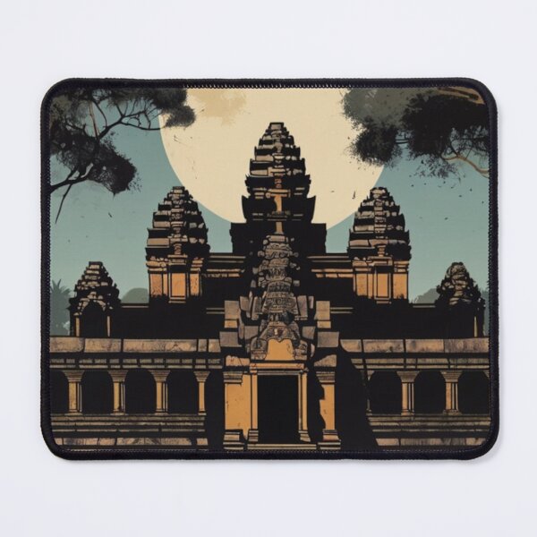 Item preview, 006 Vintage Angkor Wat Poster Design designed and sold by Alexis Art Collection.