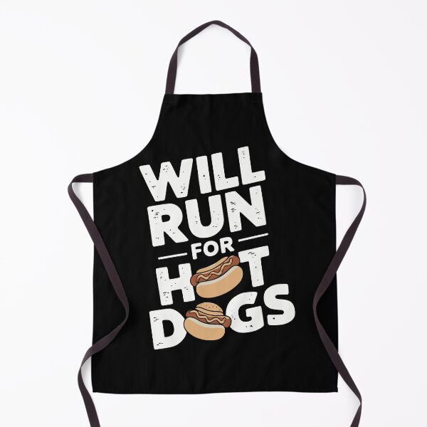 Item preview, Will Run For Hot Dogs - Funny Sarcastic Street Food Lover Design with Distressed Font designed and sold by UrbanPopDesigns.