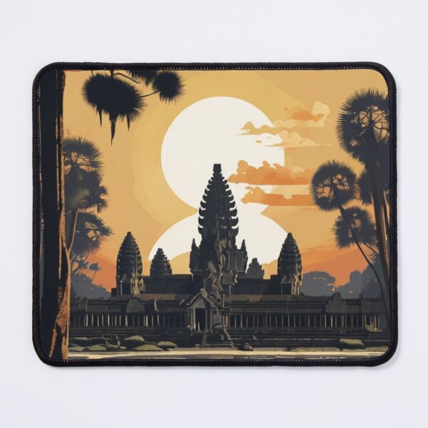 Item preview, 007 Vintage Angkor Wat Poster Design designed and sold by Alexis Art Collection.