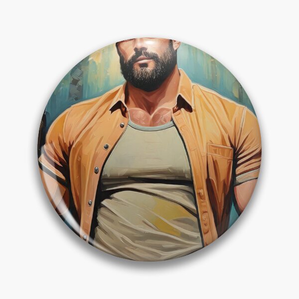 Item preview, Masculine Mountain Man designed and sold by ArtFactoryAI.
