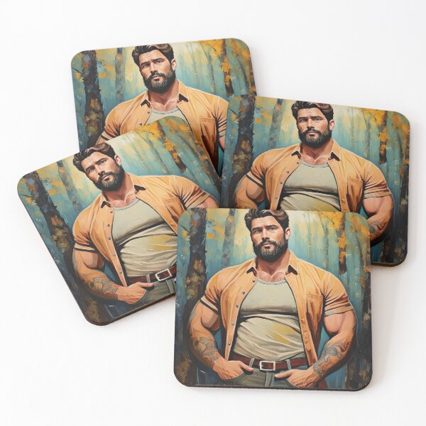 Item preview, Masculine Mountain Man designed and sold by ArtFactoryAI.