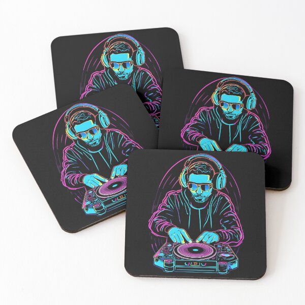 Item preview, Party Vibes - Neon DJ 01 designed and sold by kjp-design.