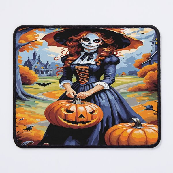 Item preview, Pattern Halloween witch and pumpkins. designed and sold by DaliaSabryTee.