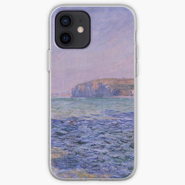 Ombres sur la mer Les falaises de Pourville par Claude Monet Coque souple iPhone