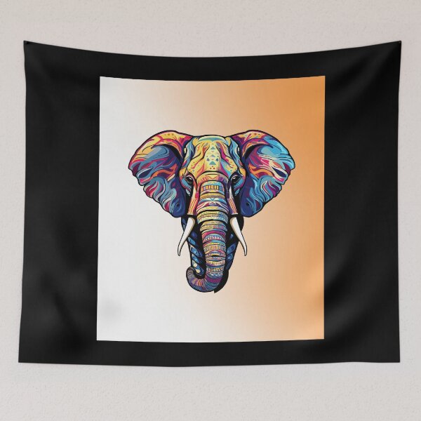 Item preview, ELEPHANT GRAPHIC CREAMSICLE ELEPHANT DESIGN  designed and sold by OnlineTshirtMan.