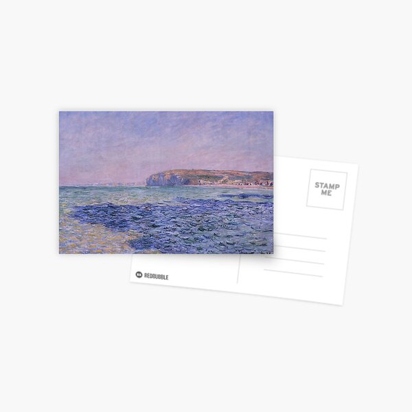 Aperçu de l'œuvre Ombres sur la mer Les falaises de Pourville par Claude Monet créée et vendue par classicartcache.