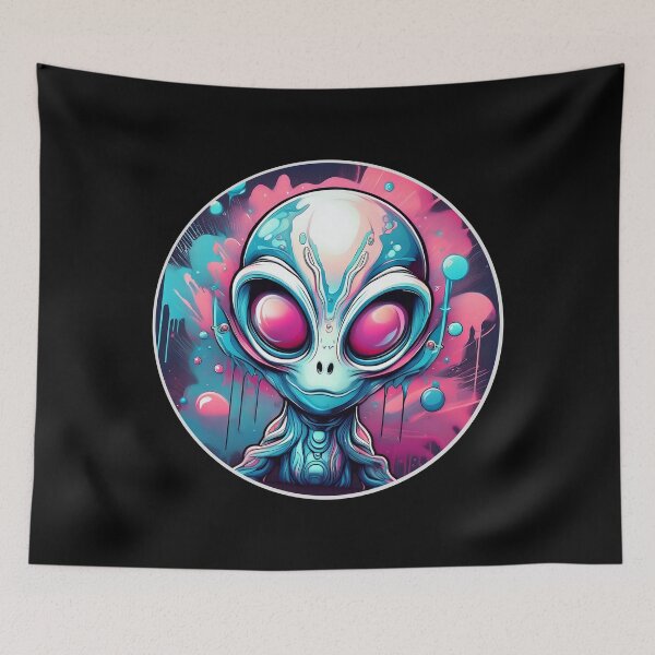 Item preview, Grafitti Angry Alien designed and sold by Boxing Kangaroo Retail Company.