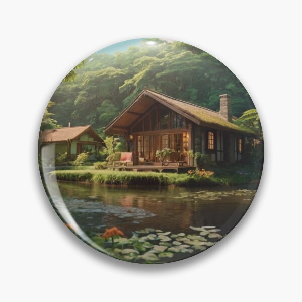 Item preview, Peaceful Riverfront Cottage designed and sold by BlareBlare.