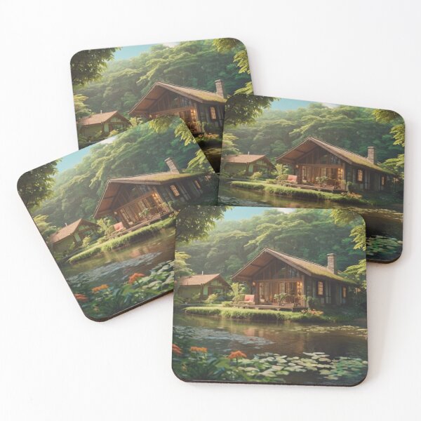 Item preview, Peaceful Riverfront Cottage designed and sold by BlareBlare.