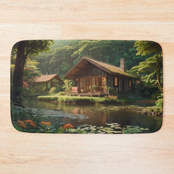 Item preview, Peaceful Riverfront Cottage designed and sold by BlareBlare.