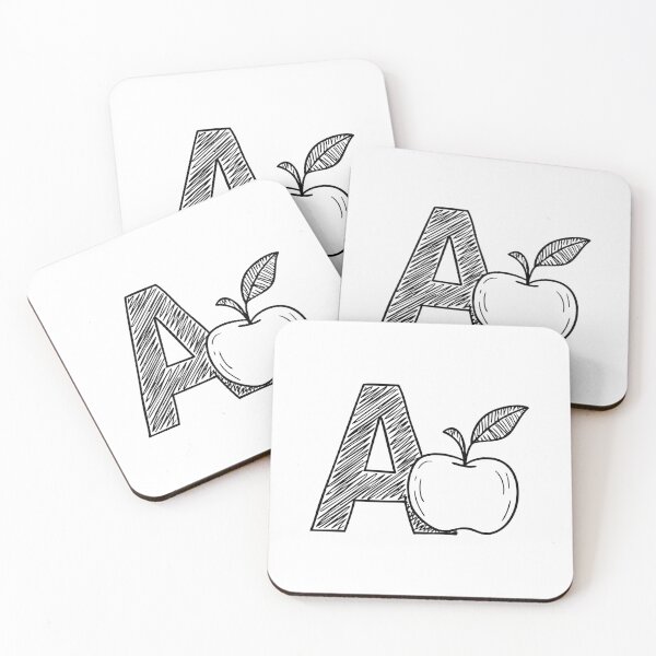 Item preview, Illustration of letter A with apple fruit designed and sold by rasagamastore.