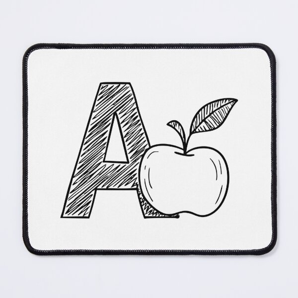 Item preview, Illustration of letter A with apple fruit designed and sold by rasagamastore.