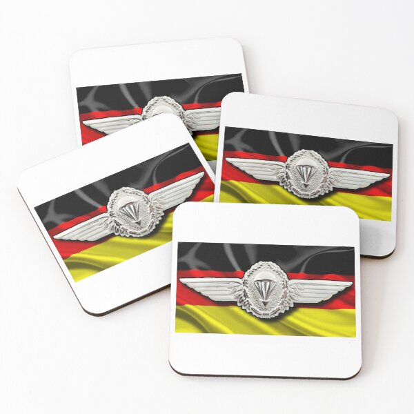 Item preview, Paratrooper Wings; Germany; Silver; designed and sold by StickerApe.