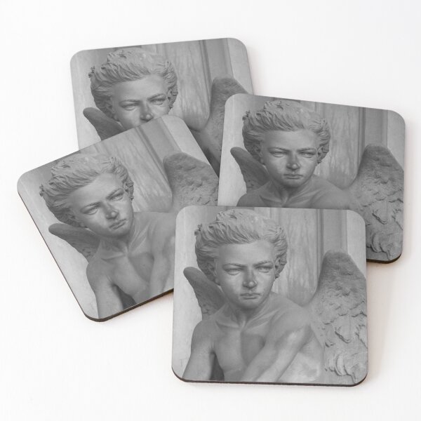 Item preview, Boy angel in stone designed and sold by Infraredphoto.